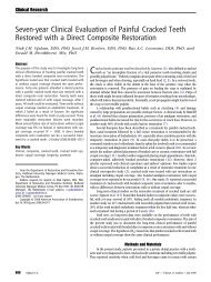 Seven-year Clinical Evaluation of Painful Cracked ... - Osteocom.net