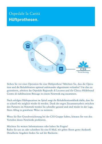 Hüftprothesen. - CSS Versicherung