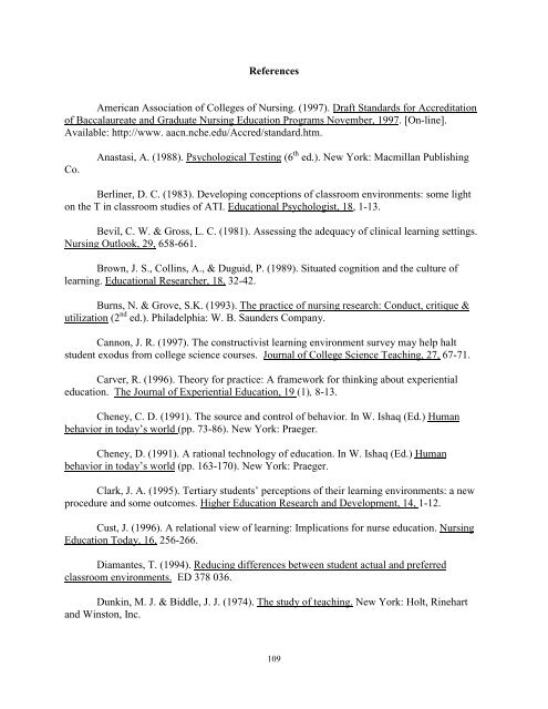 STUDENT EVALUATION OF CLINICAL EDUCATION ENVIRONMENT