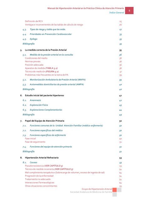 Manual de Hipertensión Arterial en la Práctica Clínica de ... - SAMFyC