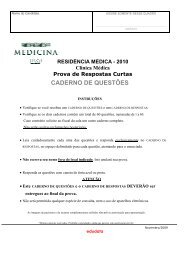 2010 Clínica Médica Prova de Respostas Curtas