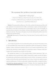 The maximum flow problem of uncertain network