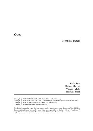 Technical Papers - Qucs