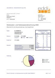 Heizkosten- und Kaltwasserabrechnung 2009 - eddi24