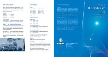 NLP-Practitioner - CNLPA
