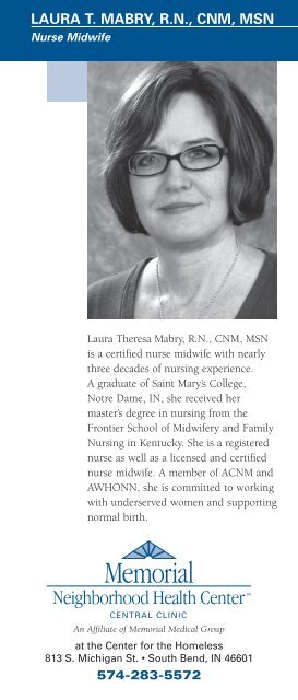 Laura T. Mabry, r.N., CNM, MSN - Memorial Medical Group