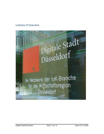 4. Beispiel einer Aufbauorganisation IT ... - Stadt Düsseldorf