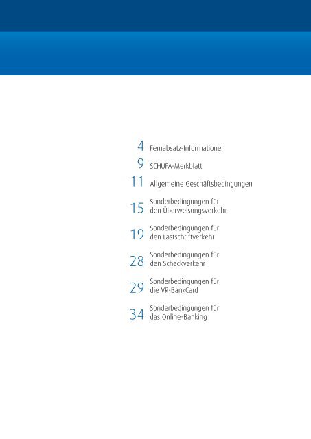 Wichtige Verbraucherinformationen - EDEKABANK AG