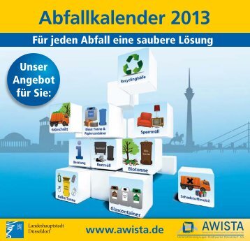 Abfallkalender 2013, barrierefrei - Awista