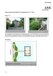 Hintergrundinformation Umbau CNK Architekten 7.11.2012