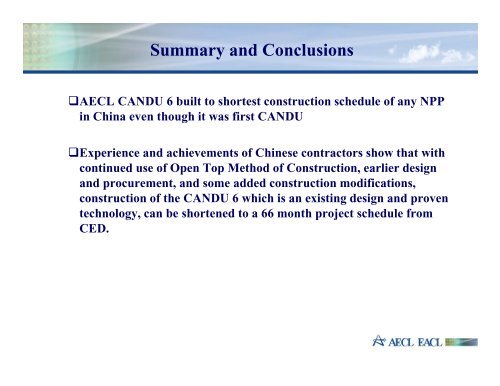 Qinshan CANDU Nuclear Power Plant - IAEA