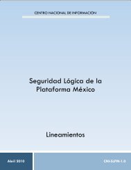 LINEAMIENTO SEGURIDAD LÓGICA V1 - SE SNSP