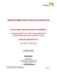 MONITORING AND EVALUATION PLAN - TBC India