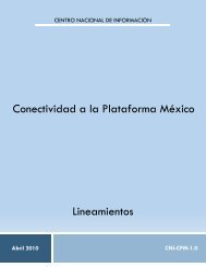 Conectividad a la Plataforma México Lineamientos - SE SNSP