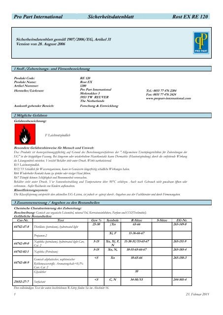 Safety data sheet