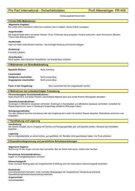 Safety data sheet