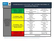 12 entidades - SE SNSP - Secretariado Ejecutivo