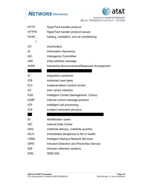 networx universal - AT&T