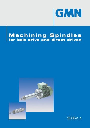Machining Spindles - GMN - Jena Tec