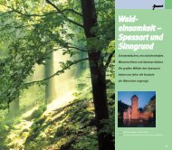 Wald- einsamkeit – Spessart und Sinngrund - Elmar Hahn Verlag