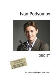 Ivan Podyomov - Andreas Janotta Arts Management