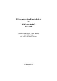 Bibliographie sämtlicher Schriften Wolfgang Osthoff - Bertold Hummel