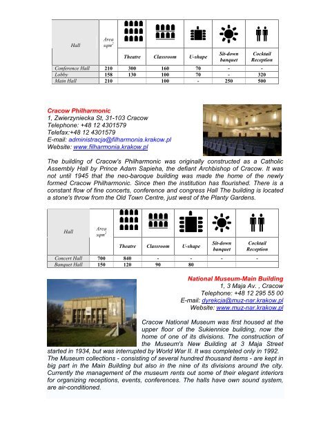 Cracow MICE Manual _updated February 08_ - Viahansa.com