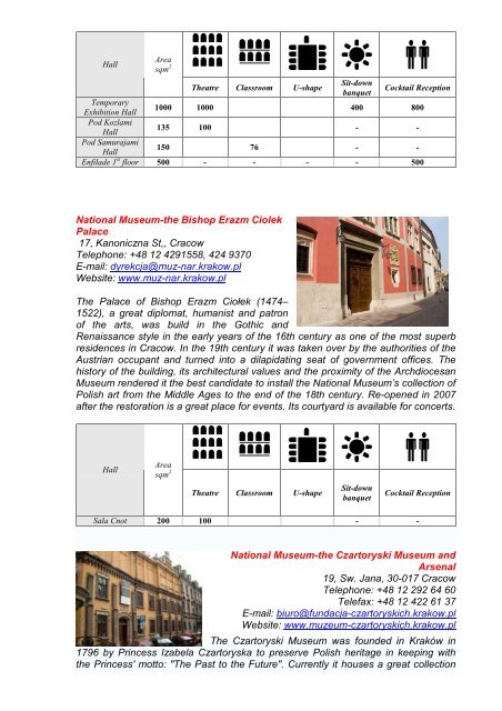 Cracow MICE Manual _updated February 08_ - Viahansa.com