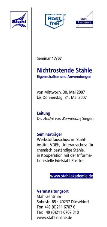 zum Download - Informationsstelle Edelstahl Rostfrei