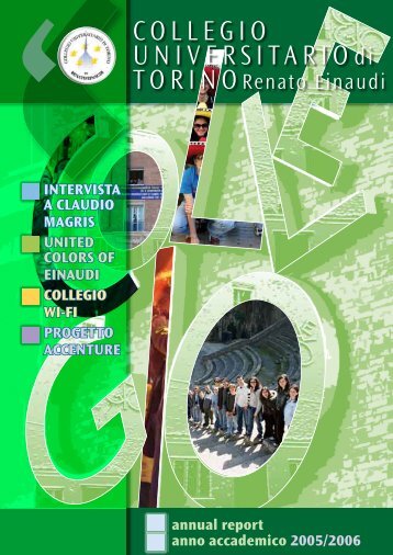 Annual Report a.a. 2005/06 - Collegio Universitario "Renato Einaudi"