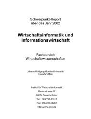 Wirtschaftsinformatik und Informationswirtschaft - Chair of Business ...