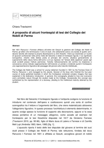 A proposito di alcuni frontespizi di tesi del Collegio ... - DSpace@Unipr