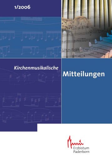 Untitled - Kirchenmusik im Erzbistum Paderborn