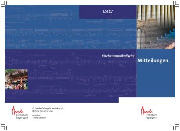 Inhalt IPD_1.2007 - Kirchenmusik im Erzbistum Paderborn