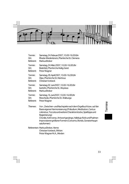 Inhalt IPD_1.2007 - Kirchenmusik im Erzbistum Paderborn