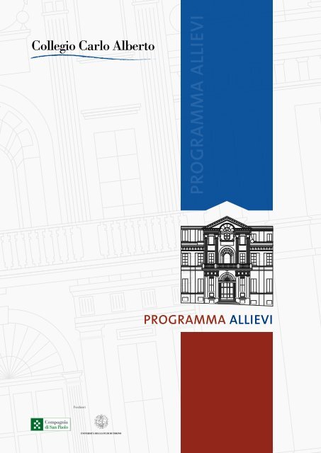 brochure del programma Allievi - Collegio Carlo Alberto