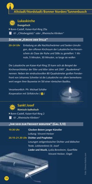 auf einen Blick: Hier das Programmheft zur - Evangelischer ...