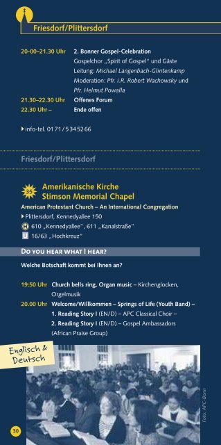 auf einen Blick: Hier das Programmheft zur - Evangelischer ...