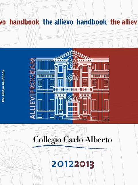Allievo Handbook - Collegio Carlo Alberto