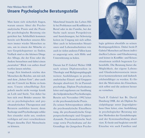 Jahresbericht 2008 - Abtei Königsmünster