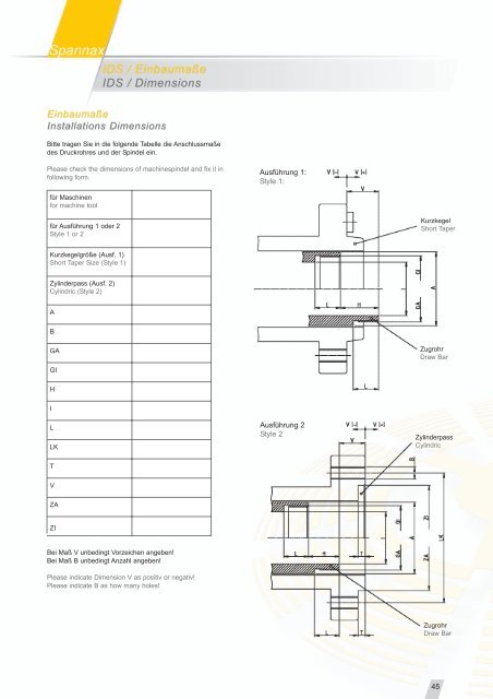 ORTLIEB Präzisions-Spannzeuge GmbH & Co ... - Centerline Inc