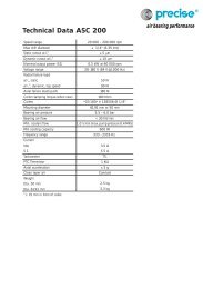 Technical Data ASC 200 - Fischer Precise