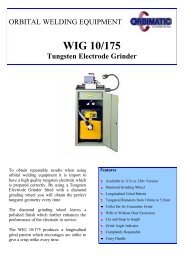WIG 10/175 Tungsten Electrode Grinder - Orbitechnik.com