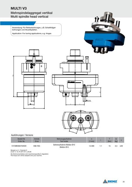 Werkzeugsysteme für Bearbeitungszentren Tool systems ... - Benz Inc