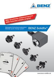 NEU: Erweitertes Adapterprogramm NEW: Extended ... - Benz Inc