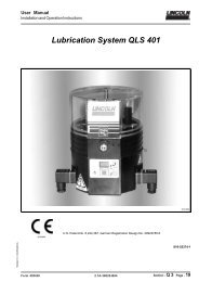 qls 401 - Lincoln Automatic Lubrication Systems for Comercial Vehicle