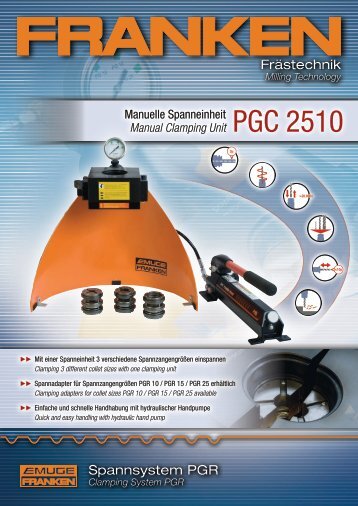 Frästechnik Spannsystem PGR - Emuge UK