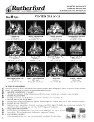 vented gas logs - COMMQUEST INC