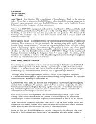 RADVISION Merger Agreement - Call Script March 15, 2012