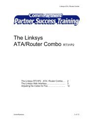 The Linksys ATA/Router Combo RT31P2 - CommPartners Connect